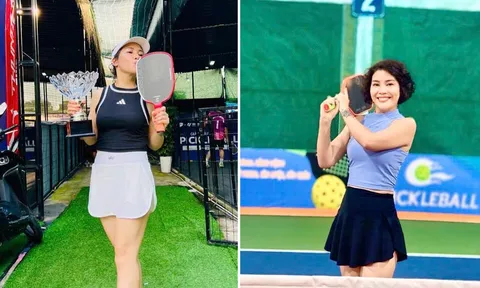 Bén duyên với pickleball ở tuổi U50, HLV Kim Oanh khiến chị em ghen tỵ với vẻ đẹp không tì vết