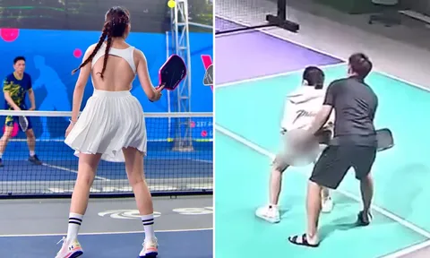 Xôn xao hình ảnh thầy dạy pickleball có hành vi phản cảm với cô gái, cộng đồng phản ứng trái chiều