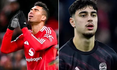 Casemiro rời Manchester United hè 2025, HLV Ruben Amorim đón người thừa Bayern Munich về thay thế?