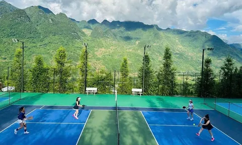 Cận cảnh sân pickleball đẹp như 'chốn tiên cảnh' giữa núi rừng Đông Bắc