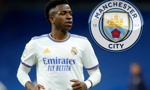 Đi trước Man United một bước, Man City ấn định mức giá chiêu mộ Vinicius từ Real Madrid