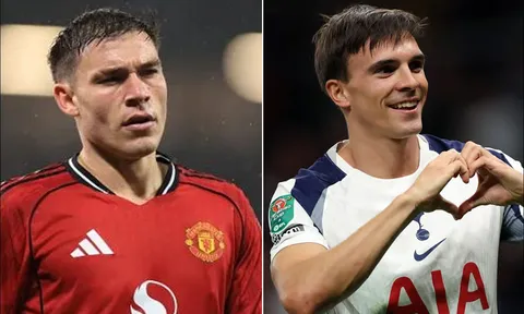 Manuel Ugarte chính thức bị HLV Ruben Amorim gạch tên, Man Utd quyết tâm chiêu mộ trụ cột Tottenham