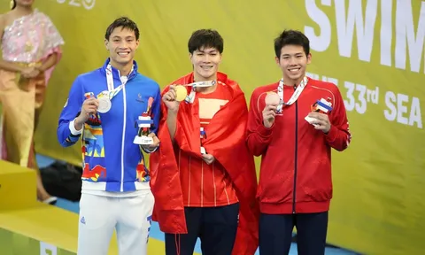 Thua kỷ lục gia Việt Nam, em trai Ánh Viên chưa thể giành HCV SEA Games