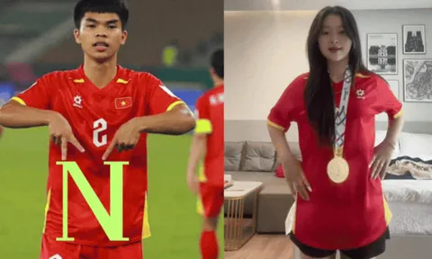 Em út của U23 Việt Nam để lộ danh tính bạn gái hot girl, Đình Bắc vào vai 'thám tử'