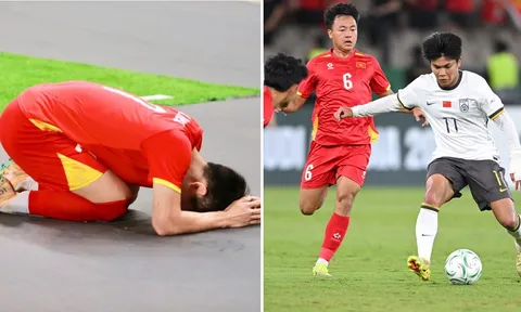 Đình Bắc cúi đầu xin lỗi NHM sau trận thua của U23 Việt Nam, CĐV Trung Quốc có phản ứng khó tin