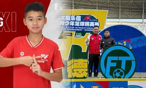 Khiến đội bóng Trung Quốc 'khóc thét', thần đồng Việt Nam đoạt danh hiệu Vua phá lưới theo cách khó tin