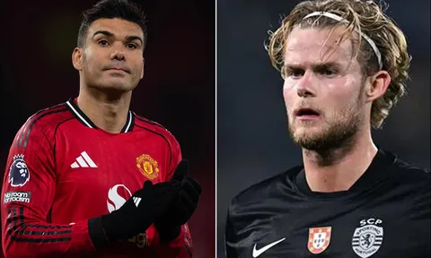 Gạch tên Casemiro, HLV Michael Carrick bất ngờ đưa 'trò cưng' Ruben Amorim về Man Utd