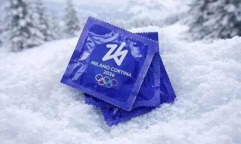 10.000 bao cao su 'cháy sạch' ở Olympic mùa đông 2026, CĐV phát hoảng khi thấy con số năm 2024
