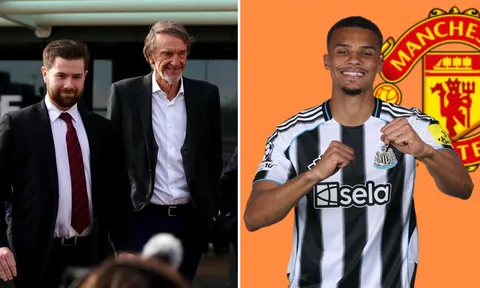 Sir Jim Ratcliffe bất ngờ chơi lớn, Man United chiêu mộ 'lá chắn thép' Newcastle với giá kỷ lục?