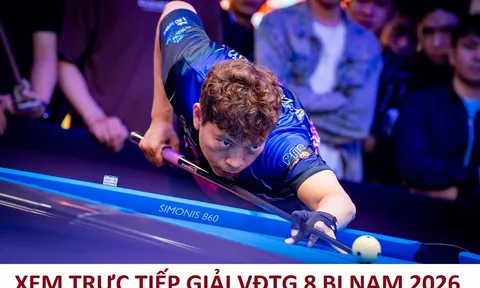 Trực tiếp Dương Quốc Hoàng ở Giải Vô địch Thế giới 8 bi nam 2026 - Xem trực tiếp Hoàng Sao