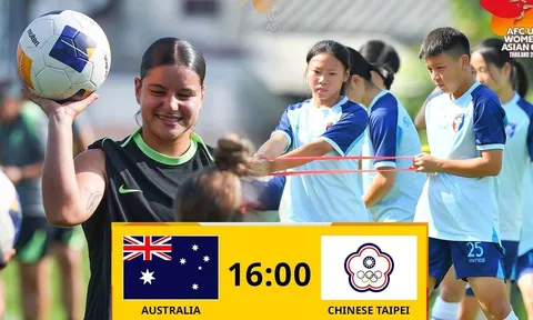 Kết quả bóng đá U20 Úc vs U20 Đài Loan - VCK Asian Cup 2026: Ứng viên vô địch thị uy sức mạnh?
