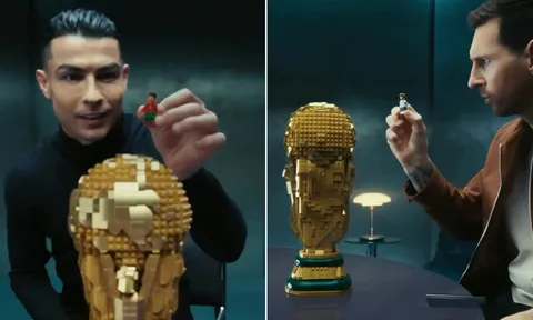 Ronaldo và Messi bắt tay trước World Cup 2026, LEGO chi bao nhiêu tiền cho 4 ngôi sao lớn nhất TG?