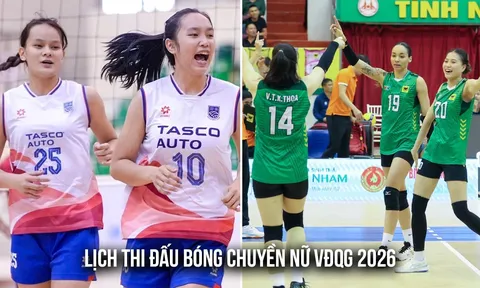 Lịch thi đấu Giải bóng chuyền nữ VĐQG 2026 Vòng 1 - Link xem trực tiếp bóng chuyền nữ Việt Nam