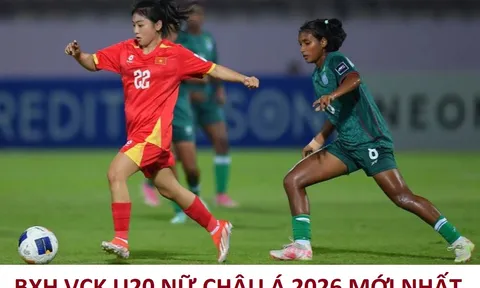 Bảng xếp hạng VCK U20 nữ châu Á 2026 mới nhất 7/4: U20 Việt Nam nín thở chờ phép màu