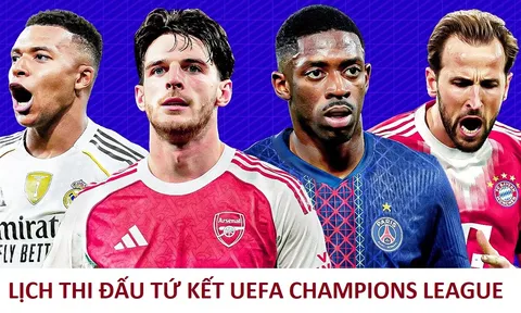 Lịch thi đấu Sporting Lisbon vs Arsenal hôm nay - Tứ kết UEFA Champions League 2025/26