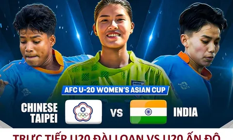 Trực tiếp U20 Đài Loan vs U20 Ấn Độ - VCK U20 Asian Cup 2026: Định đoạt số phận U20 Việt Nam
