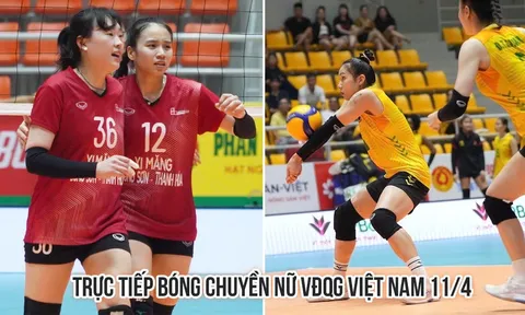 Link xem trực tiếp bóng chuyền nữ Việt Nam VĐQG hôm nay 11/4: VTV Bình Điền Long An áp sát ngôi đầu?