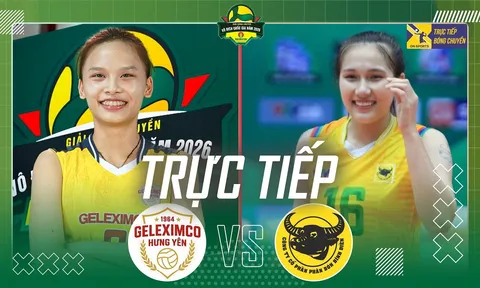 Trực tiếp bóng chuyền nữ Việt Nam VĐQG hôm nay 11/4 - Link xem Geleximco Hưng Yên vs VTV B.Đ Long An