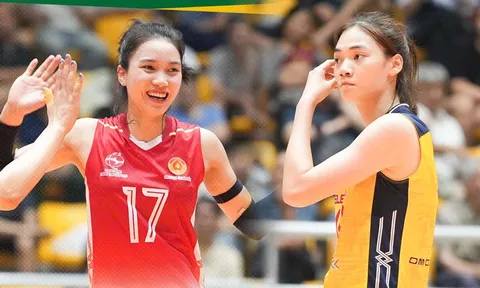 Link xem trực tiếp bóng chuyền Việt Nam hôm nay 13/4 - Binh chủng Thông tin vs Geleximco Hưng Yên