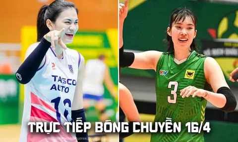Link xem trực tiếp bóng chuyền nữ Việt Nam VĐQG hôm nay 16/4: Trần Thị Thanh Thúy lập kỷ lục?