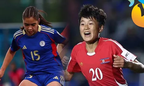 Kết quả bóng đá U17 Triều Tiên vs U17 Philippines - VCK U17 nữ châu Á 2026: Chênh lệch đẳng cấp