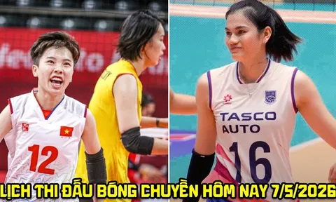 Lịch thi đấu bóng chuyền hôm nay 7/5 - Lịch phát sóng trực tiếp bóng chuyền Cúp VTV9 Bình Điền 2026