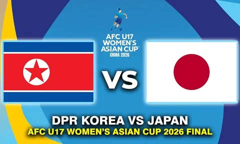 Kết quả, tỷ số U17 Triều Tiên vs U17 Nhật Bản - Chung kết U17 nữ châu Á 2026: Sức mạnh vượt trội