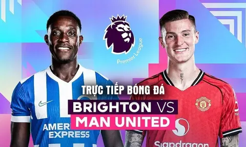 Xem trực tiếp bóng đá Brighton vs Man Utd ở đâu, kênh nào? Link xem trực tiếp Ngoại hạng Anh vòng 38