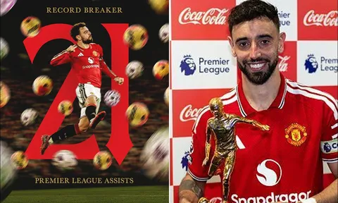 Bằng chứng không thể chối cãi, kỷ lục kiến tạo của Bruno Fernandes bị BTC Ngoại hạng Anh hủy bỏ?