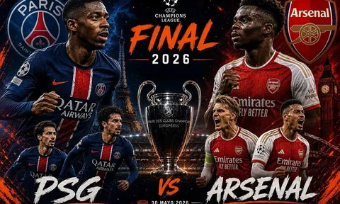 Lịch thi đấu PSG vs Arsenal - Chung kết UEFA Champions League 2025/26: Khung giờ đẹp với CĐV Việt Nam