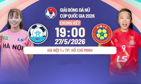 TRỰC TIẾP bóng đá Hà Nội I vs CLB TP.HCM - Link xem Chung kết Cúp Quốc gia nữ 2026