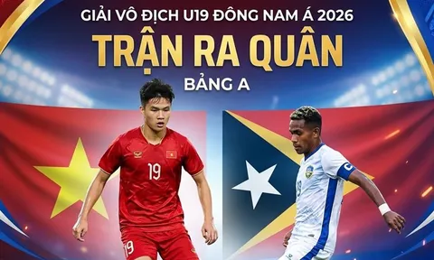 Xem trực tiếp U19 Việt Nam đấu U19 Timor Leste ở đâu, kênh nào? Link xem trực tiếp U19 Đông Nam Á 2026