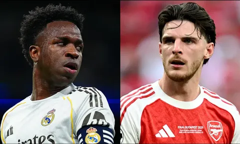 Tin chuyển nhượng trưa 1/6: MU muốn chiêu mộ Vinicius Jr, Real Madrid nhắm Declan Rice