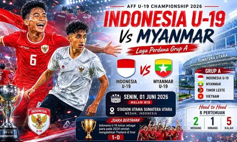 Xem trực tiếp U19 Indonesia vs U19 Myanmar ở đâu, kênh nào? Link trực tiếp U19 Đông Nam Á ngày 1/6