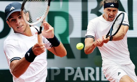 Lịch thi đấu tennis Roland Garros 2026 hôm nay 29/5: Zverev chạm trán Jodar; Mensik đấu Fonseca