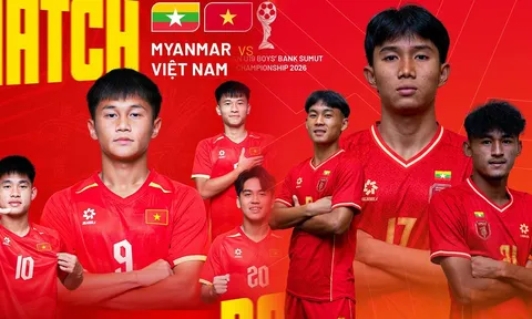 Kết quả bóng đá U19 Việt Nam vs U19 Myanmar mới nhất 4/6 - VCK U19 Đông Nam Á 2026