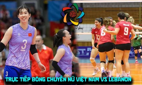Xem trực tiếp bóng chuyền nữ Việt Nam đấu Lebanon ở đâu, kênh nào? Link phát sóng AVC Cup 2026