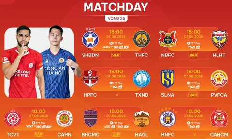 Lịch thi đấu bóng đá Việt Nam hôm nay 7/6: Xác định đội xuống hạng V.League; U19 Việt Nam đấu Indonesia