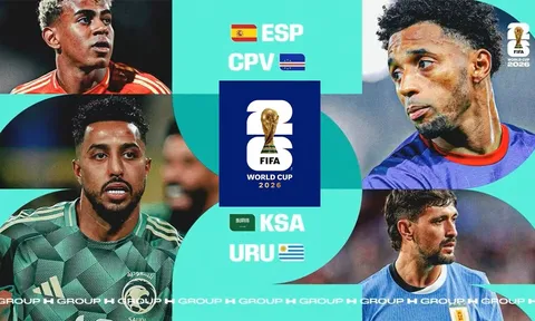Nhận định, dự đoán bảng H World Cup 2026: Tây Ban Nha thị uy sức mạnh, Uruguay thận trọng