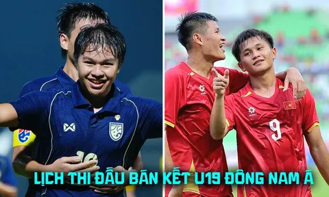 Lịch thi đấu Bán kết U19 Đông Nam Á 2026 mới nhất: U19 Việt Nam đấu U19 Thái Lan khi nào?