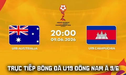 Link xem TRỰC TIẾP bóng đá U19 Australia vs U19 Campuchia 9/6: U19 Việt Nam vào bán kết U19 ĐNÁ?