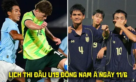 Lịch thi đấu U19 Đông Nam Á 2026 mới nhất 11/6: Australia 'trả giá đắt', U19 Việt Nam nhận 'tin vui'?
