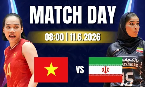 TRỰC TIẾP bóng chuyền Việt Nam vs Iran hôm nay 11/6 - Link xem trực tiếp bóng chuyền nữ AVC Cup 2026 mới nhất