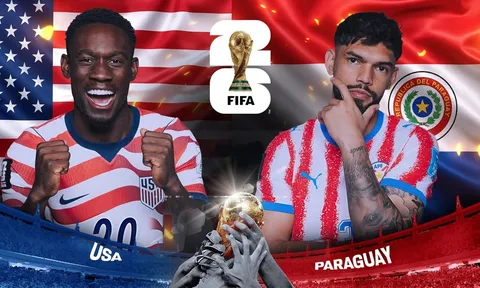 VTV trực tiếp bóng đá World Cup 2026 hôm nay 13/6 - Link xem trực tiếp Mỹ vs Paraguay