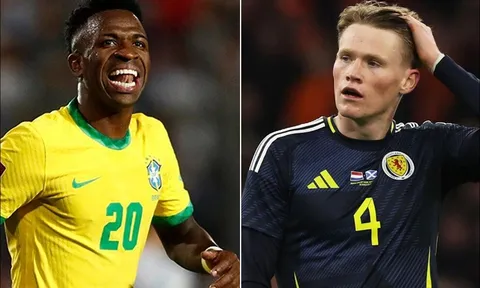Kết quả bóng đá World Cup 2026 hôm nay 13/6: Vinicius gây thất vọng ở Brazil; McTominay lập kỷ lục?