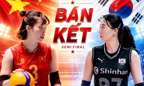 Lịch phát sóng Bán kết bóng chuyền nữ AVC Cup 2026 hôm nay 13/6 - Link xem trực tiếp tuyển Việt Nam đấu Hàn Quốc