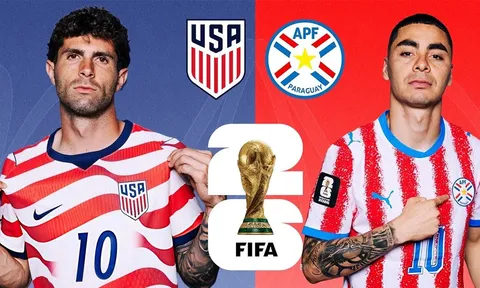 TRỰC TIẾP bóng đá Mỹ vs Paraguay, 08h00 ngày 13/6 - Link xem trực tiếp World Cup 2026 trên VTV6