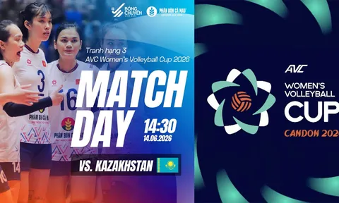 Lịch thi đấu bóng chuyền hôm nay 14/6 - Lịch phát sóng tuyển bóng chuyền nữ Việt Nam vs Kazakhstan AVC Cup