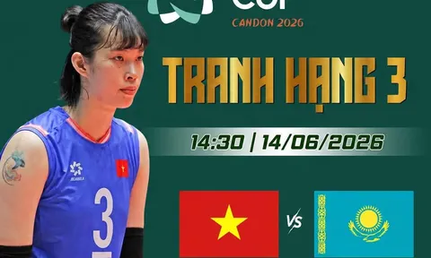 Link xem TRỰC TIẾP bóng chuyền nữ Việt Nam đấu Kazakhstan hôm nay 14/6 - Kênh phát sóng AVC Cup 2026 mới nhất