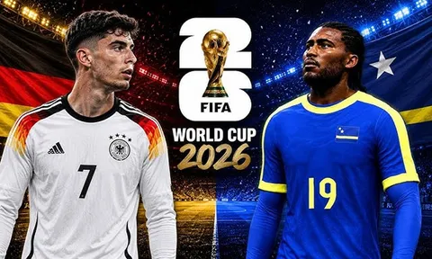 Trực tiếp bóng đá Đức vs Curacao, 0h ngày 15/6 - Link xem trực tiếp World Cup 2026 trên VTV6 FULL HD